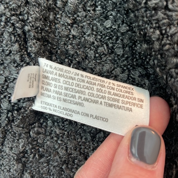 A New Day Cozy Long Black/Gray Cardigan Women’s Size M/L - Picture 7 of 9